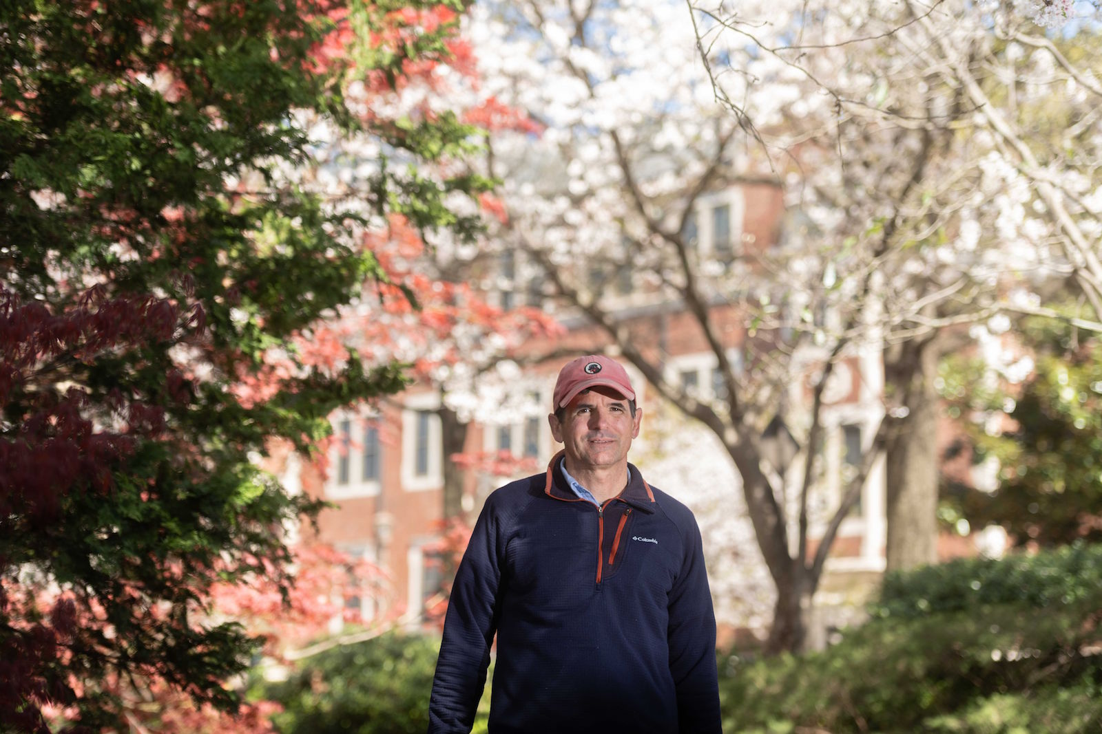 Quentin Holden, tree surgeon, near Mayer Garden on Cherry Street