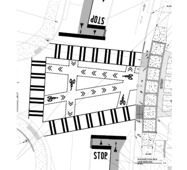 map of bicycle safety improvements 2/23/21