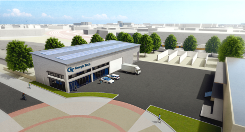 Rendering of Aerospace Hangar