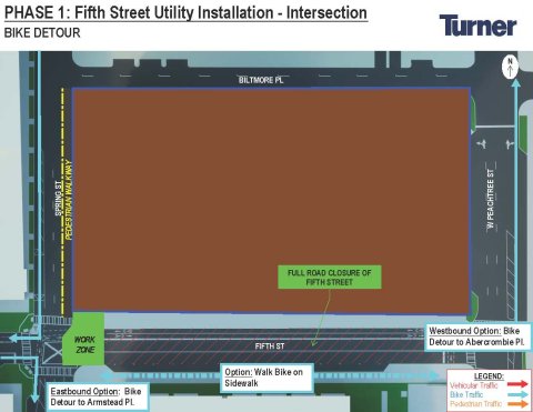 Tech Square Phase 3 - Utility Work Phase 1 - Bike Detour Tech Square Phase 3 - Utility Work Phase 1 - Bike Detour